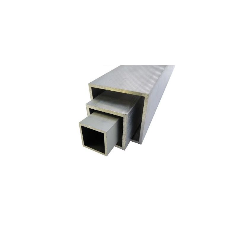 Tube carré en aluminium 20x20x2-100x100x4mm AlMgSi0.5 tube carré 0,2-2 mètres Evek GmbH - 1