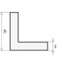 Angle profilé en L aluminium isocèle 25x25x4mm-50x50x5mm Alu 0.25-2 Met