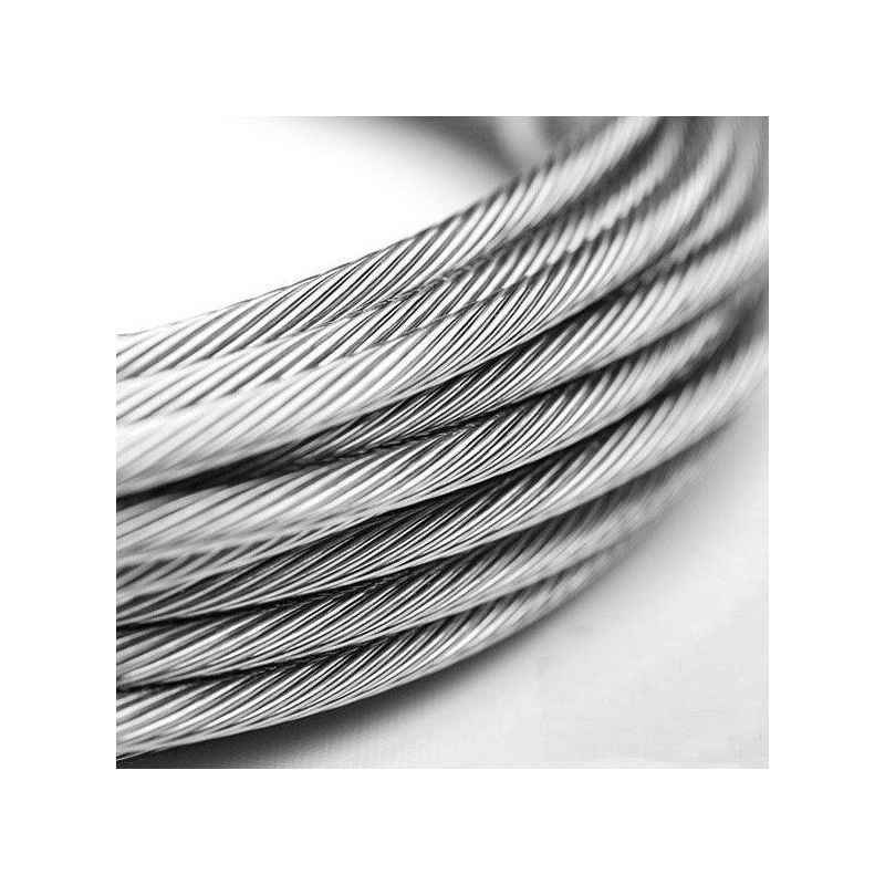 Câble en acier inoxydable 1-8mm V4A 1.4401 Câble en acier 316 7x7 et 7x19 5-250 mètres