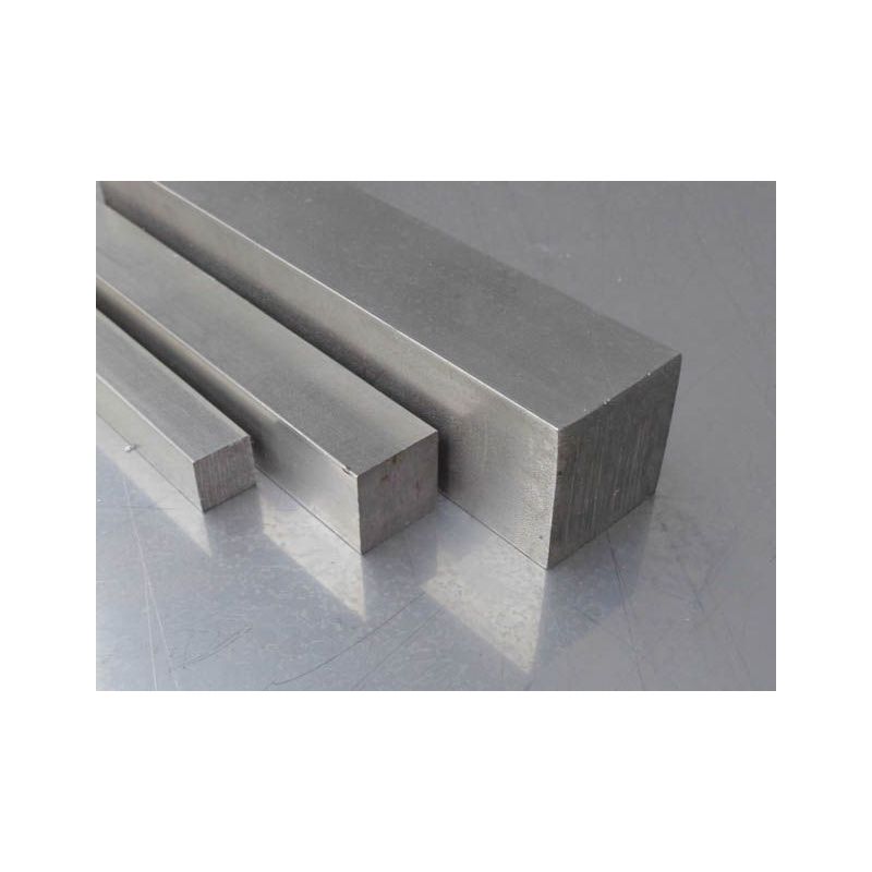Barre carrée 4x4mm - 50x50mm acier inoxydable 1.4301 barre carrée V2A carré plein AISI 304 Evek GmbH - 1