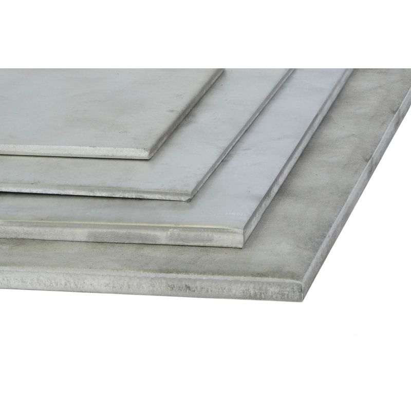 Tôle d'acier inoxydable 10-20 mm (Aisi — 316Ti(V4A) / 1.4571) Découpe de tôle sélectionnable, taille souhaitée possible