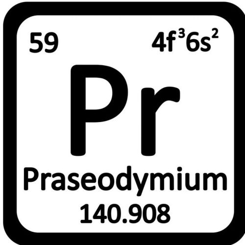 Praséodyme Métal Métal pur à 99,9 % Élément métallique Pr Élément 59 Praséodyme