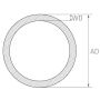 Petit tube en acier inoxydable 0.8-4mm paroi mince tube capillaire V2A 1.4301 rond 2.0 mètres, acier inoxydable