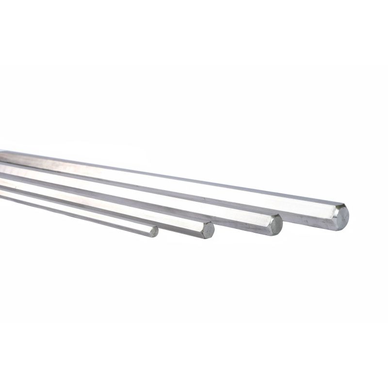 Hexagone inox SW 18mm-60mm 1.4305 tige hexagonale VA V2A 303 tige hexagonale