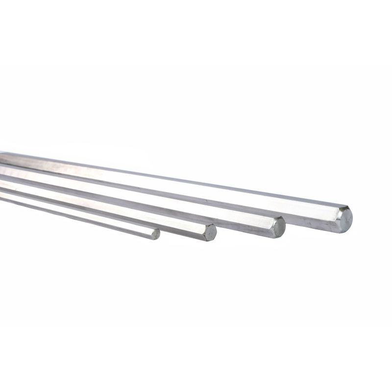Hexagone inox SW 18mm-60mm 1.4305 tige hexagonale VA V2A 303 tige hexagonale