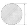 Barre en acier inoxydable 10mm-80mm 1.4742 profil de barre ronde en acier rond AISI 442