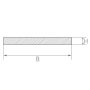 Bande de tôle en acier inoxydable 1.4404 Barre plate 30x2mm-90x6mm Découpe Bande