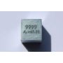 Zinc métal cube Zn 10x10mm poli 99,99% pureté cube
