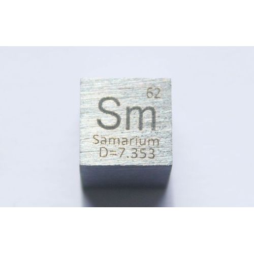 Samarium Sm métal cube 10x10mm poli 99,95% pureté cube