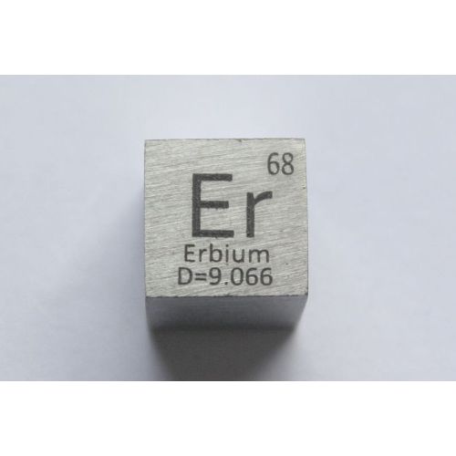 Cube Erbium Er métal 10x10mm poli 99,9% pureté cube