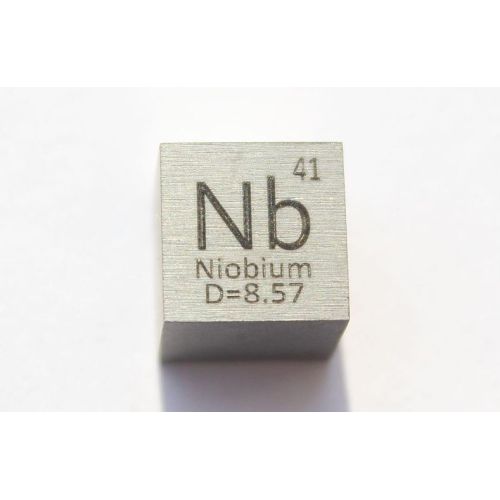 Niobium Nb métal cube 10x10mm poli 99,95% pureté Niobium cube