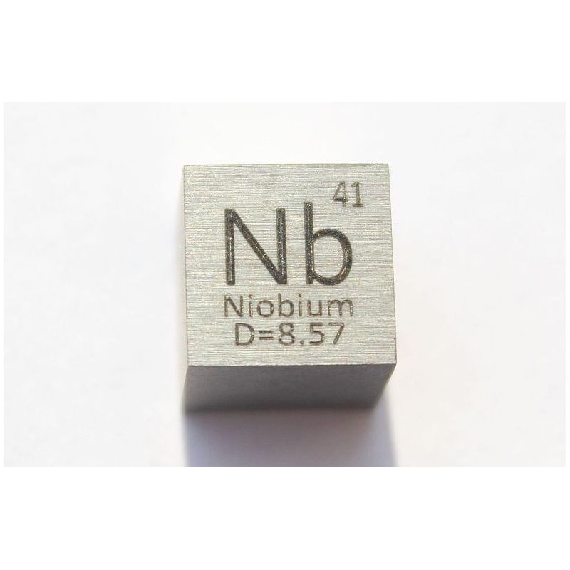Niobium Nb métal cube 10x10mm poli 99,95% pureté Niobium cube