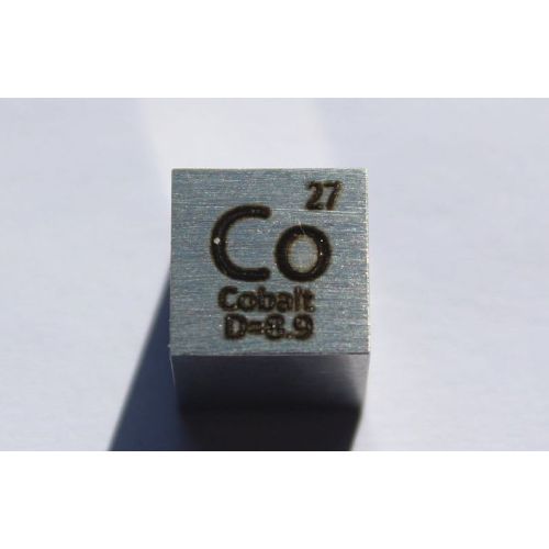 Cobalt Co métal cube 10x10mm poli 99,96% pureté cube