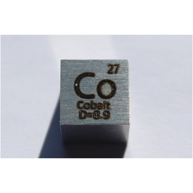 Cobalt Co métal cube 10x10mm poli 99,96% pureté cube