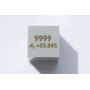 Cube de métal poli 10x10mm Pureté cube