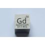 Cube de métal poli 10x10mm Pureté cube