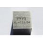 Cube de métal poli 10x10mm Pureté cube