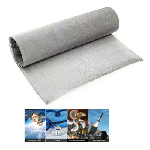 Tissu en acier inoxydable 300-400Mesh Tissu métallique Grille 1.4404 V4A 316 L X2CrNiMo17-12-2