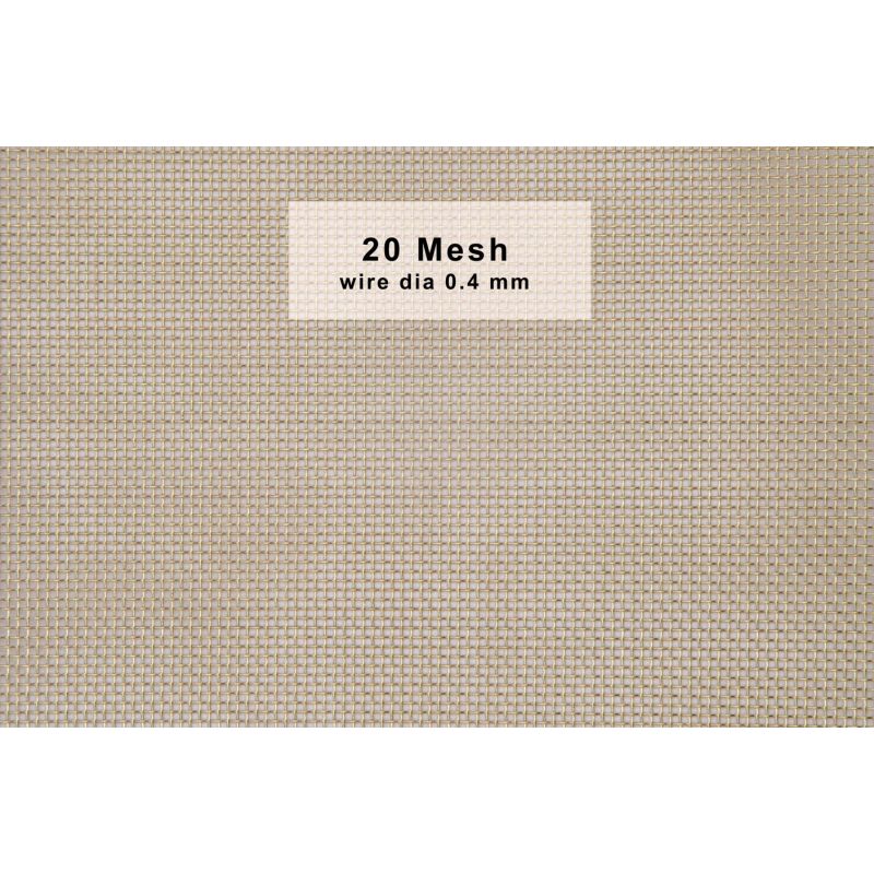 Laiton tissé 20-120 Mesh Largeur 50mm-300mm CuZn36 CW507L Grille Filtre Filaire